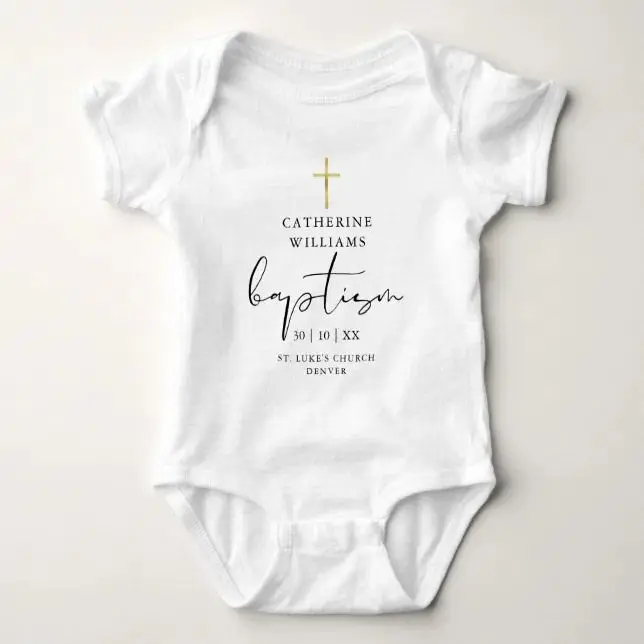 Body bebes personalizadas para bautismo primer año