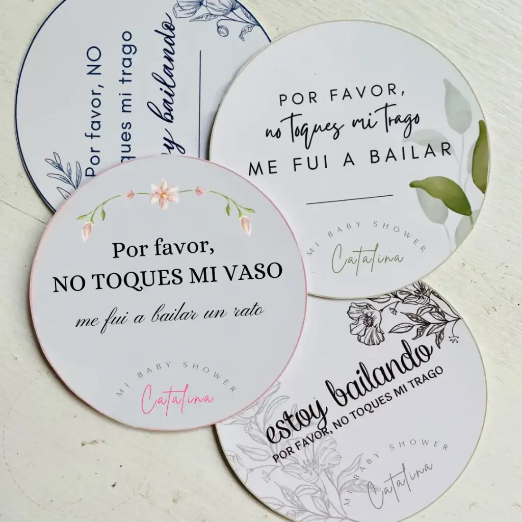 Tag copas para baby shower