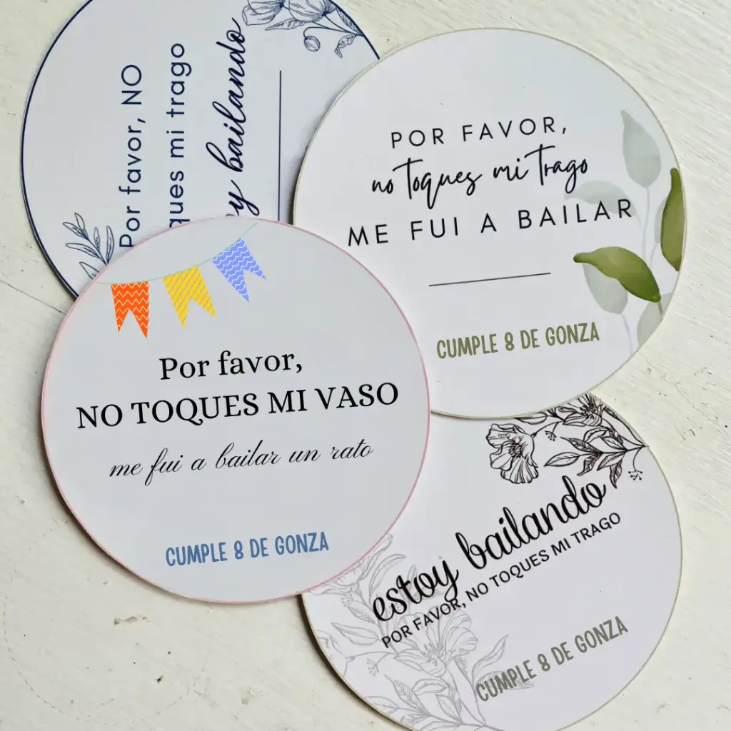 Tag copas para cumpleaños