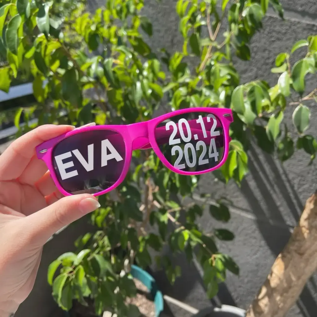 Gafas personalizadas para quince años