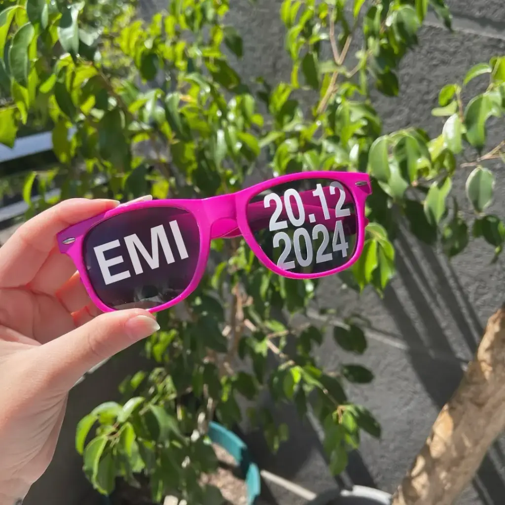 Gafas personalizadas para bar bat mtzva