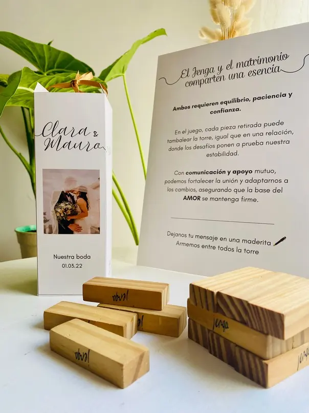 Jenga para bodas