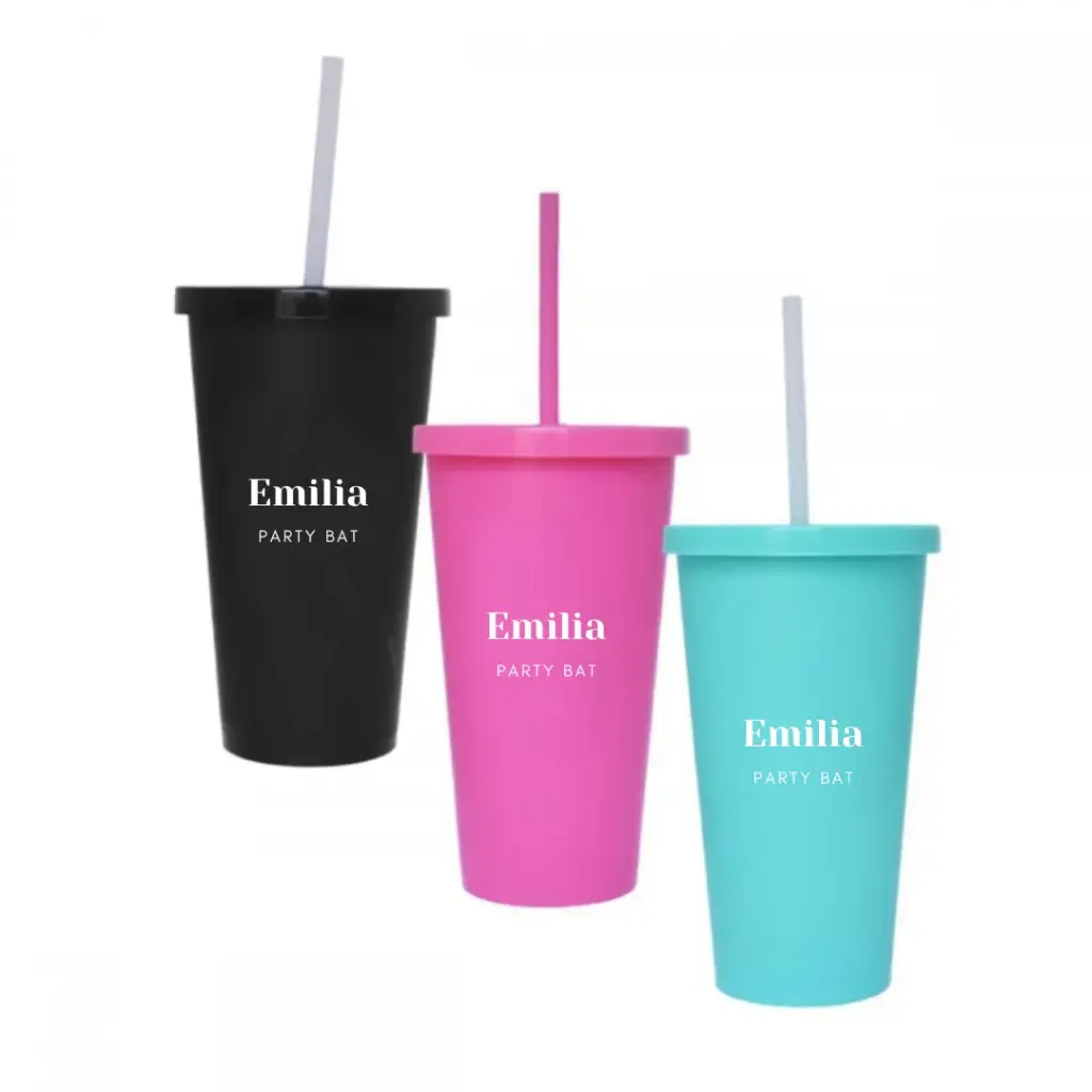 Vasos para souvenirs bar bat mitzva personalizados