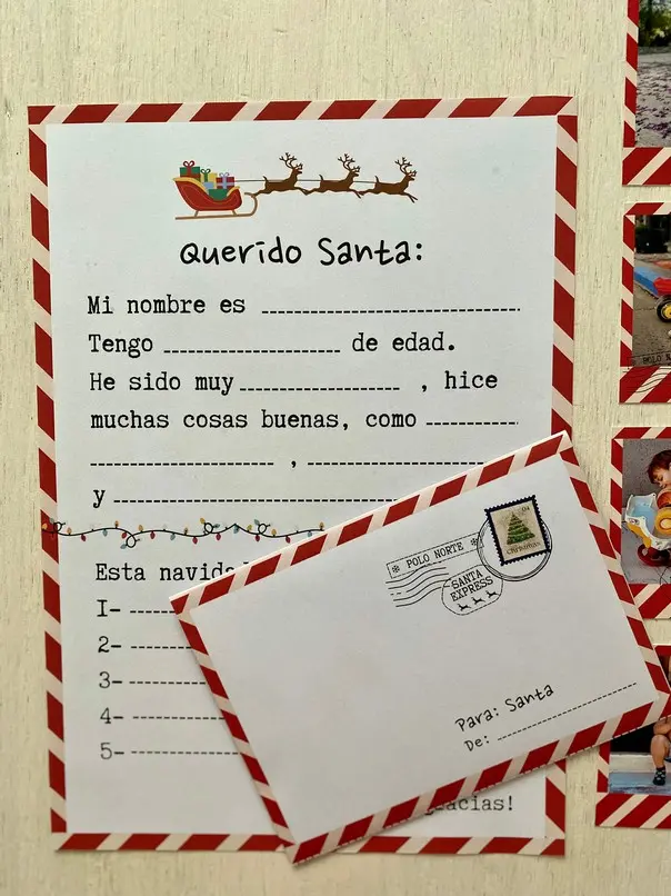 Kit sobre + carta NAVIDAD