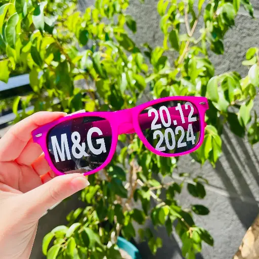 Gafas personalizadas para bodas